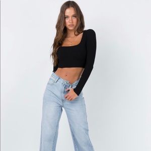 Princess Polly twin duo square neck knit